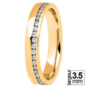 Alliance Diamant femme - Alliance de mariage Or...