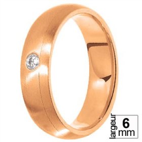Alliance Or rose - Alliance de mariage Or rose...