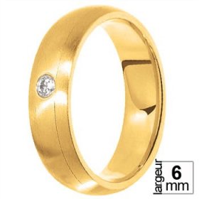 Alliance homme Diamant - Alliance de mariage Or...