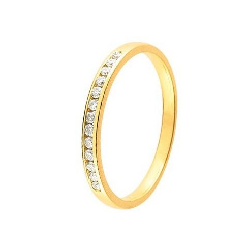 Alliance diamant et or jaune 11770938J - Boutique Alliance