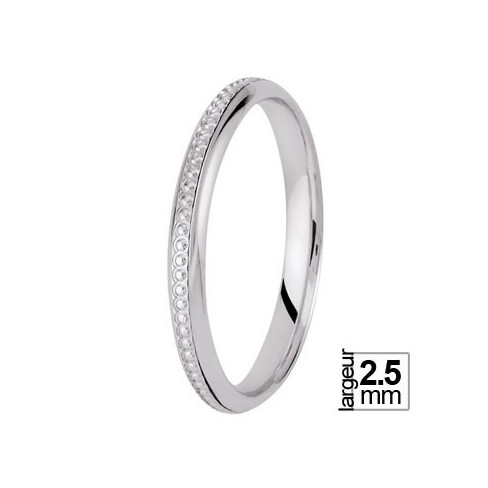 Alliance de mariage Or blanc - 04026083 Alliance de mariage Or blanc - 04026083