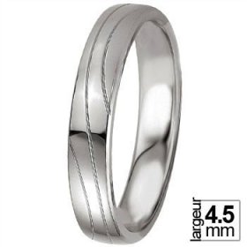 Alliance femme pas cher - Alliance de mariage Argent