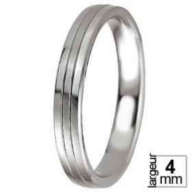 Alliance homme Argent - Alliance de mariage Argent