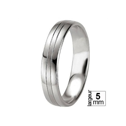Alliance argent Breuning bande satinée - Boutique Alliance Alliance argent Breuning bande satinée - Boutique Alliance