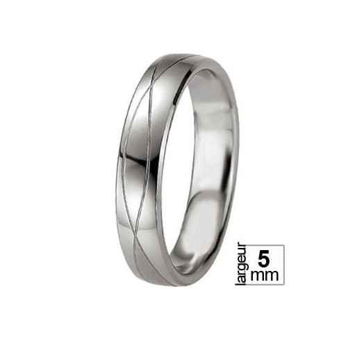 Alliance argent Breuning symbole infini - Boutique Alliance