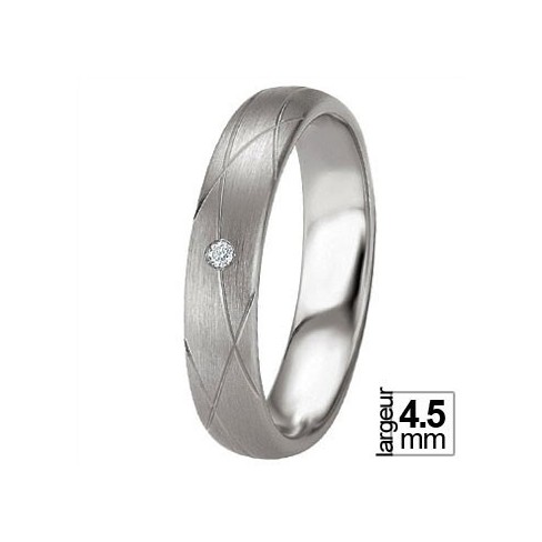 Alliance Breuning en argent avec courbes - 13774263A Alliance Breuning en argent avec courbes - 13774263A