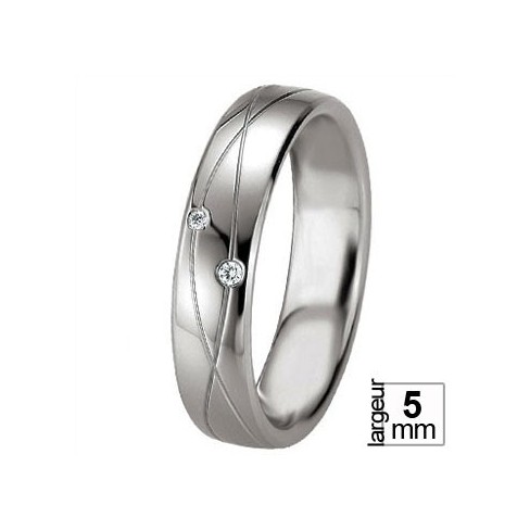 Alliance Breuning en argent symbole infini - Boutique Alliance