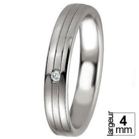 Alliance femme Argent - Alliance de mariage Argent...