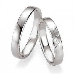 Alliance Breuning en argent et diamants - Boutique Alliance