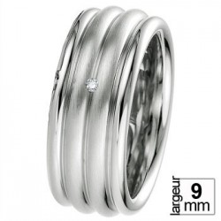 Alliance Breuning en argent et diamant - Boutique Alliance