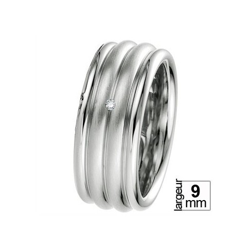 Alliance Breuning en argent et diamant - Boutique Alliance