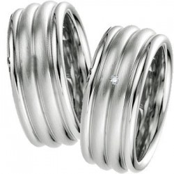 Alliance Breuning en argent et diamant - Boutique Alliance