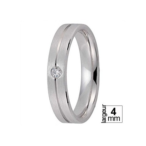Alliance de mariage Or blanc ruban et diamant - Boutique Alliance Alliance de mariage Or blanc ruban et diamant - Boutique Alliance