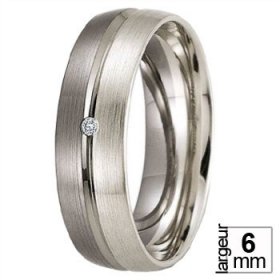 Alliance homme Diamant - Alliance de mariage Or...