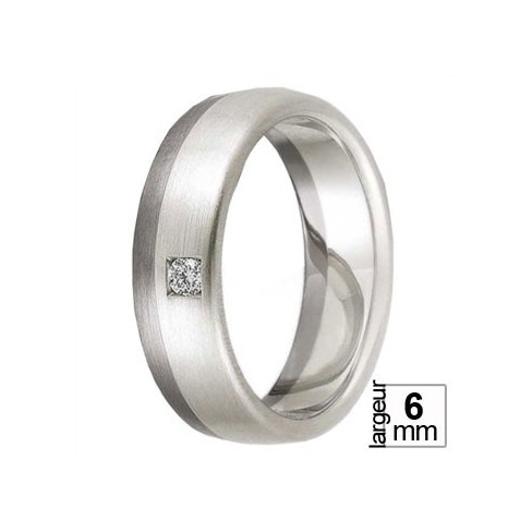 Alliance Diamant réalisée en Palladium 500 et Or blanc 375 - Boutique Alliance Alliance Diamant réalisée en Palladium 500 et Or blanc 375 - Boutique Alliance