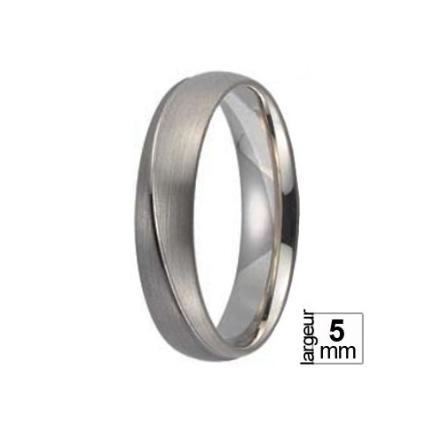 Alliance Palladium et Or blanc finition satinée circulaire - Boutique Alliance Alliance Palladium et Or blanc finition satinée circulaire - Boutique Alliance