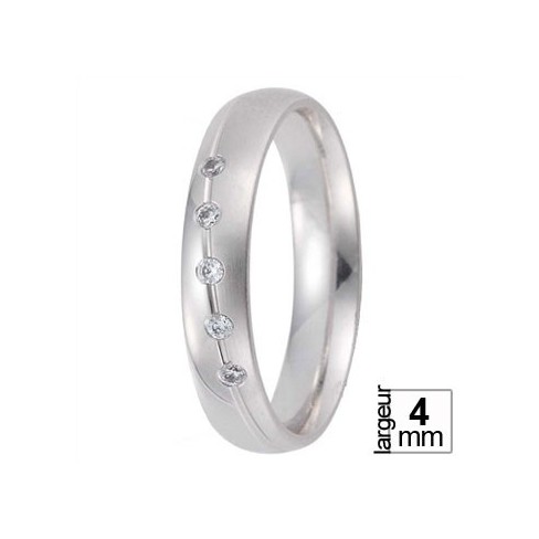 Alliance Diamants en Platine 950ème poli et satinée - Boutique Alliance Alliance Diamants en Platine 950ème poli et satinée - Boutique Alliance