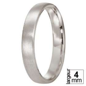 Alliance homme Platine - Alliance de mariage Platine 