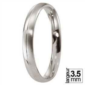 Les motifs lignes - Alliance de mariage Platine...