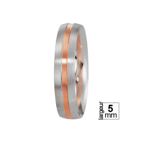 Alliance Breuning en Platine 950 et Or rose 750 - Boutique Alliance Alliance Breuning en Platine 950 et Or rose 750 - Boutique Alliance