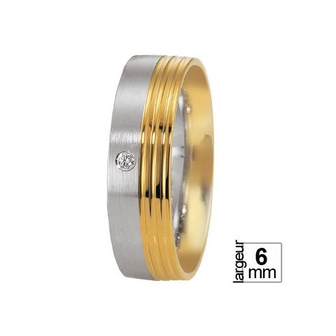 Alliance Platine et Or avec Diamant de Breuning - Boutique Alliance Alliance Platine et Or avec Diamant de Breuning - Boutique Alliance