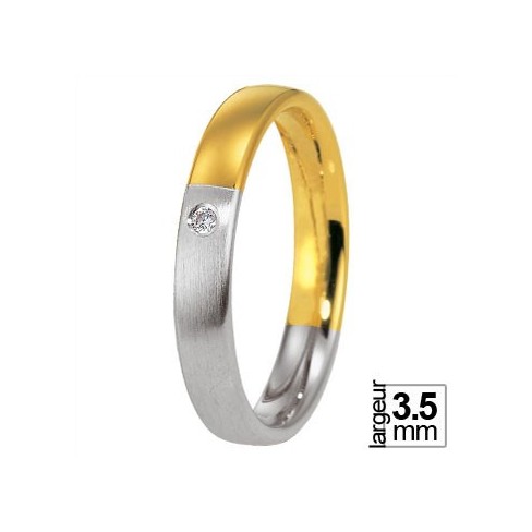 Alliance Breuning Or et Platine serti diamant - Boutique Alliance Alliance Breuning Or et Platine serti diamant - Boutique Alliance