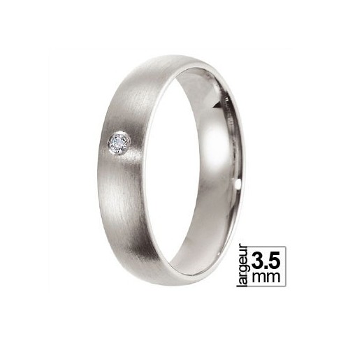 Alliance Allemande Platine et Diamant - 13774106P Alliance Allemande Platine et Diamant - 13774106P