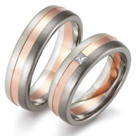 Alliance de mariage Or rose...