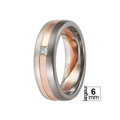 Alliance Diamant en Palladium et Or rose - Boutique Alliance Alliance Diamant en Palladium et Or rose - Boutique Alliance