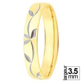 Alliance femme originale - Alliance de mariage Or jaune