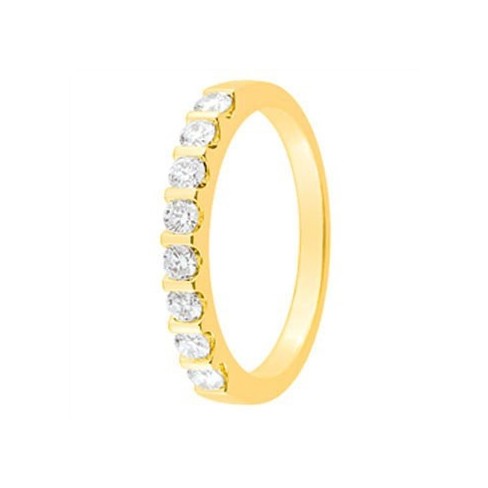 Alliance de mariage Or jaune et diamants 