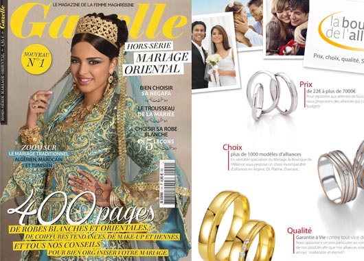 la Boutique de l'Alliance dans la presse mariage